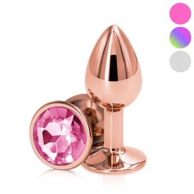 Plug anal bijouté rose gold Rear Assets sur fond blanc