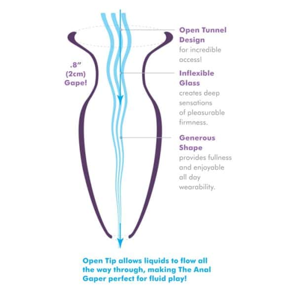 Beginner's Anal Gape - Plug Anale en Verre - Anal Fantasy Elite Collection