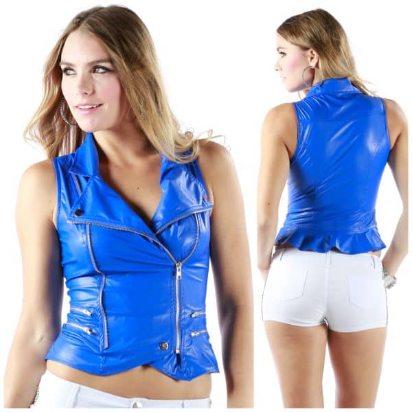 Top en PU avec Zipper - OhYess