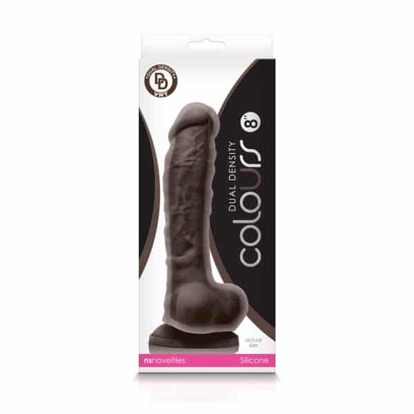 8 Dual Density Colours - Gode Réaliste en Silicone - Ns Novelties – Image 5