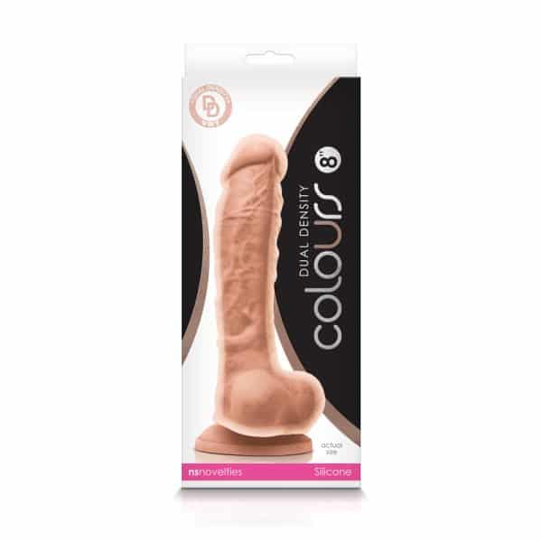 8 Dual Density Colours - Gode en Silicone - Ns Novelties