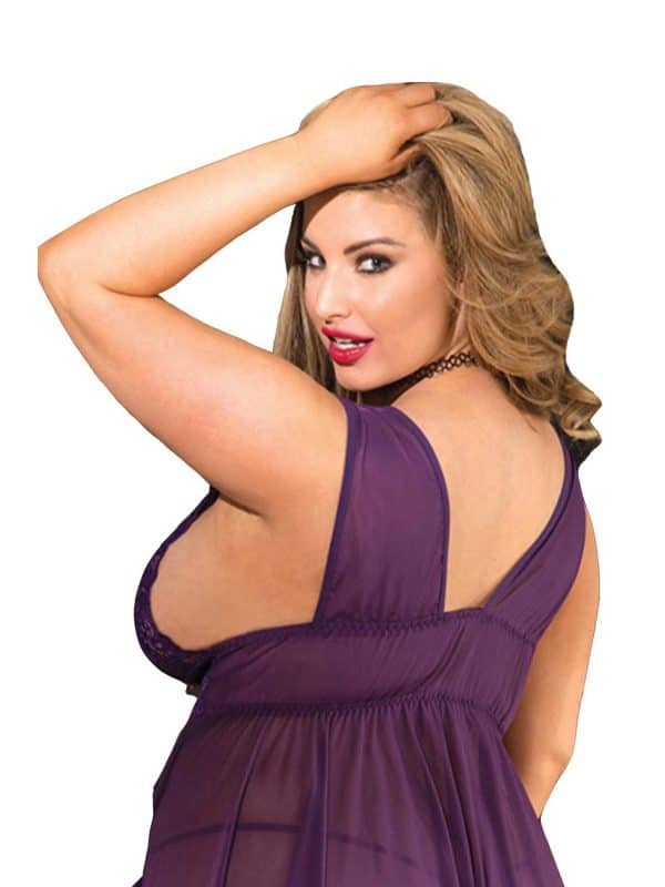 Babydoll en Dentelle - 96618Q - Grande Taille - Shirley of Hollywood