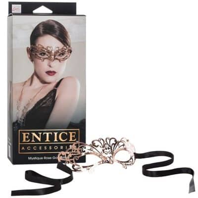 Mystique Rose Gold Mask - Entice Accessories - Masque - California Exotics