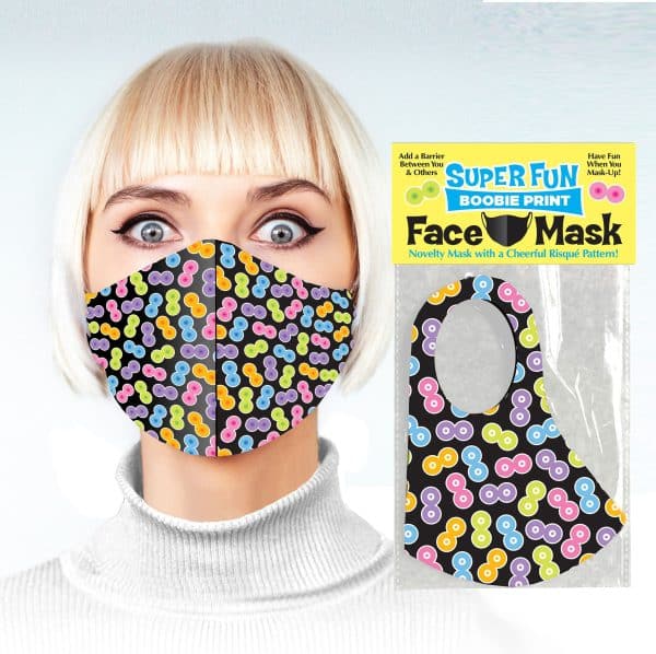 Super Fun Boobie Print - Masque Rigolo - Little Genie