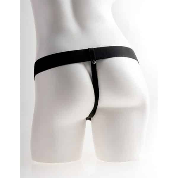 9 Hollow Strap-On with Balls - Harnais pour Lui Vibrant - Fetish Fantasy Series – Image 5