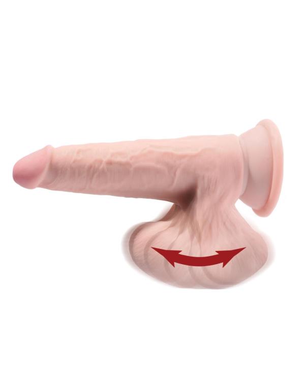 7 Triple Density Cock with Swinging Balls – King Cock Plus – Gode Réaliste – Image 4