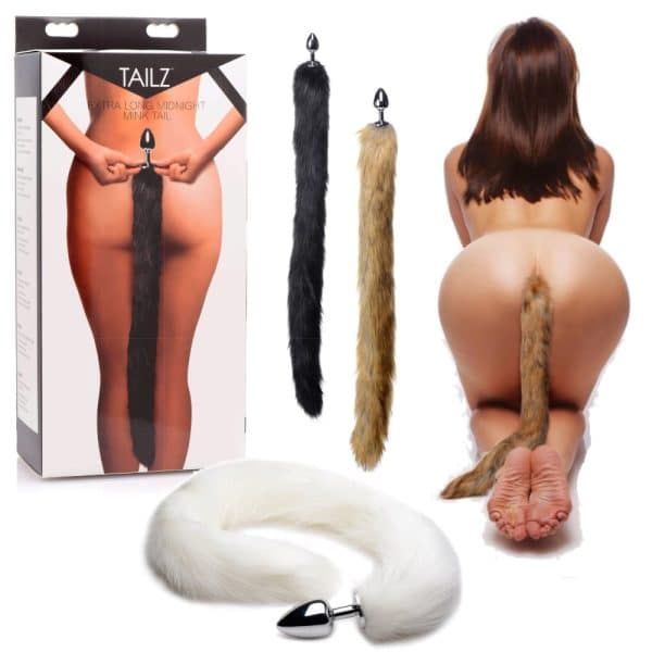 Extra Long Mink Tail - Plug Anale avec Queue - Tailz