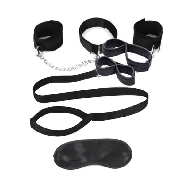 Collar Cuffs and Leash Set - Collier et Menottes - Lux Fetish