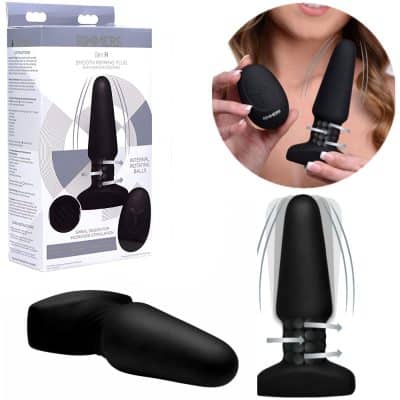 Slim R Smooth Rimming Plug with Remote - Rimmers - Plug Anale Rechargeable - Xr BRands