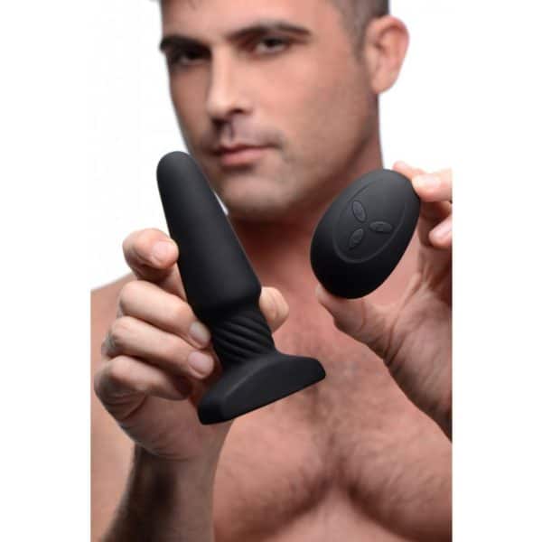 Slim R Smooth Rimming Plug with Remote - Rimmers - Plug Anale Rechargeable - Xr BRands – Image 6