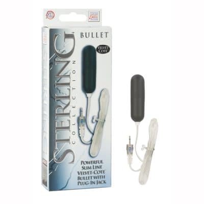 SlimLine Velvet Cote Bullet - Sterling Collection - Oeuf Vibrant - California Exotics