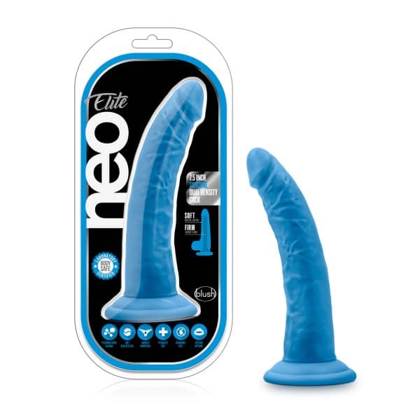 7.5 Silicone Dual Density Cock - Gode en Silicone Fluo - Blush