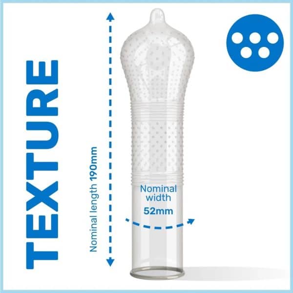 Ribs Dots Intensity - Condom Masculin Texturé - Pasante – Image 4