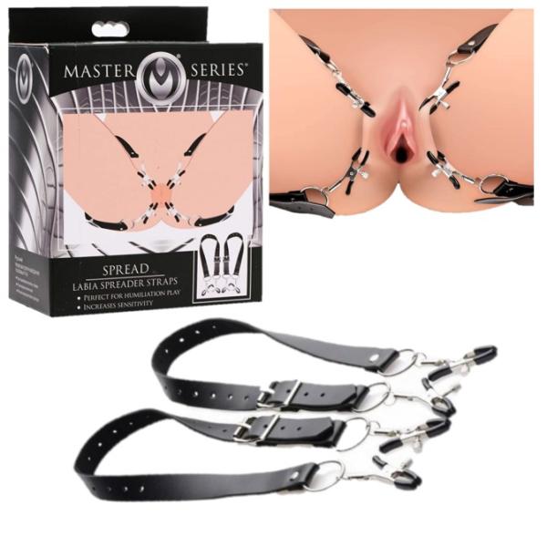 Spread Labia Spreader Strap - Sangles d'Écartements - Master Series
