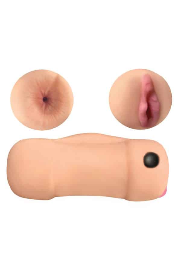 Mistress Jillian and Julie Vibrating Double Stroker - Masturbateur Vibrant - Curve Novelties – Image 2
