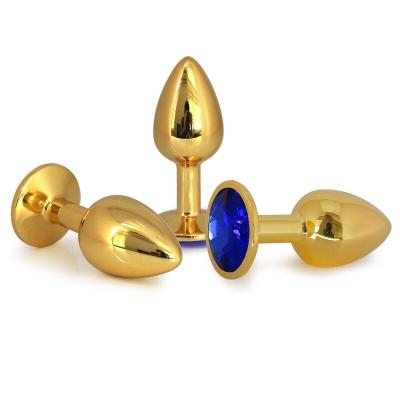 Pleasure Gold Anal Gems - Plug Anale Or avec Bijou