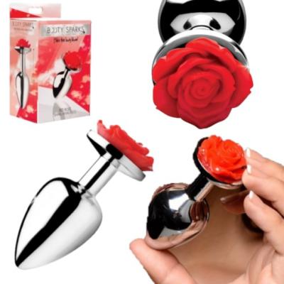 Red Rose - Small Anal Plug - Plug Anale avec Bijou - Booty Sparks