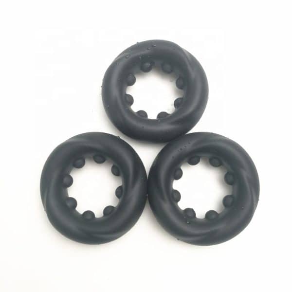 Silicone Rib and Dots Ring - Anneau d'Érection