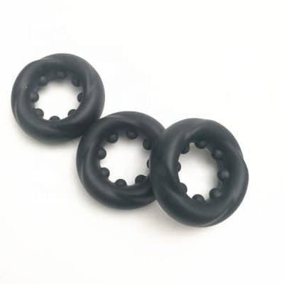 Silicone Rib and Dots Ring - Anneau d'Érection