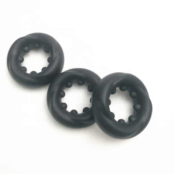 Silicone Rib and Dots Ring - Anneau d'Érection