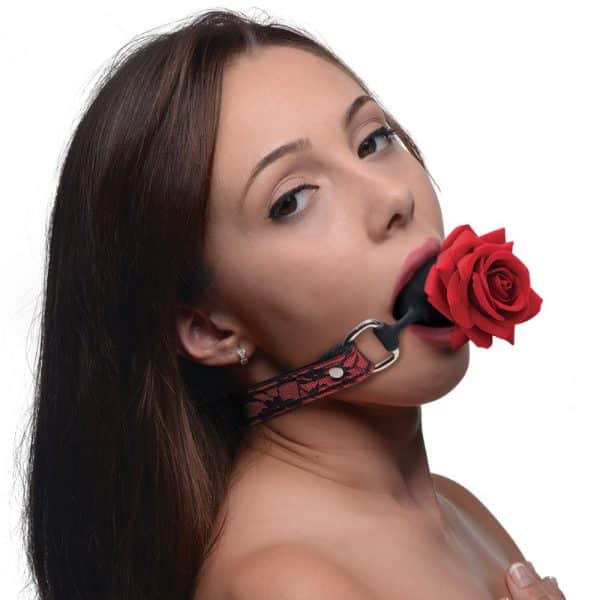 Full Bloom - Bâillon avec Rose - Master Series