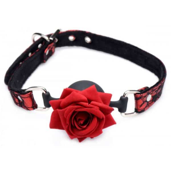 Full Bloom - Bâillon avec Rose - Master Series