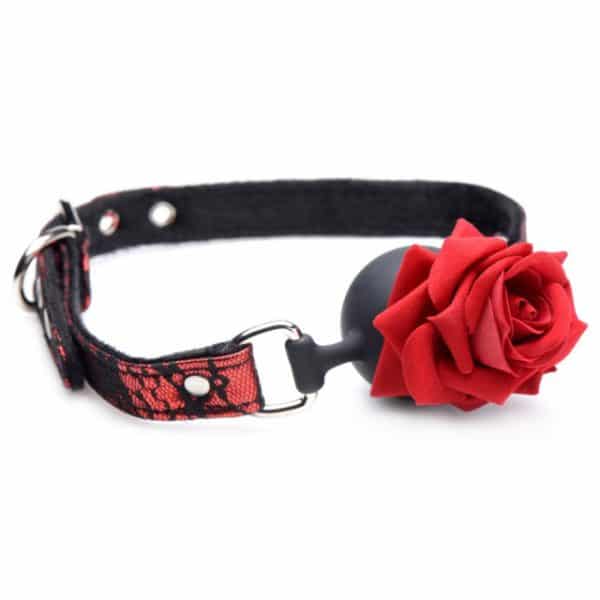 Full Bloom - Bâillon avec Rose - Master Series