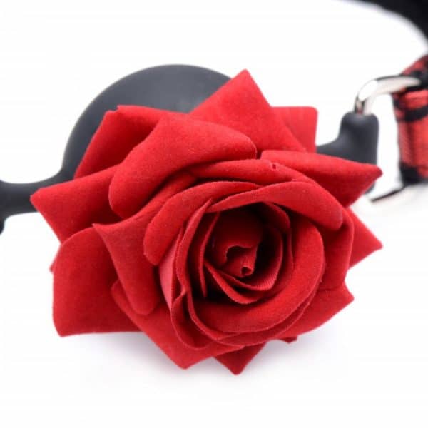 Full Bloom - Bâillon avec Rose - Master Series