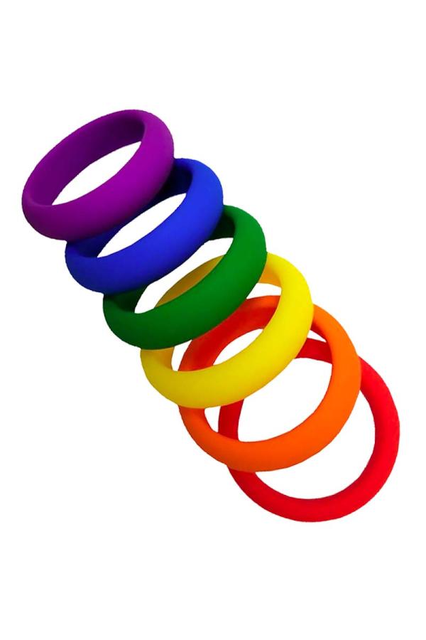 PRIDE Cockring 6 Pack - Ensemble d'Anneaux – Image 2
