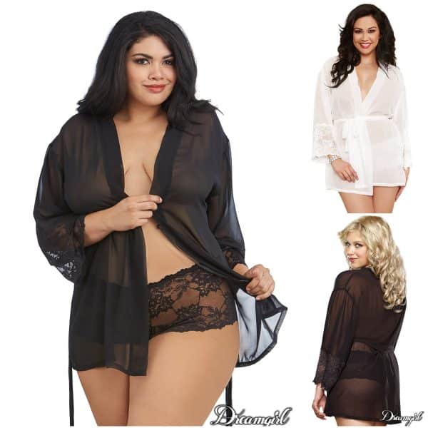 Peignoir et Boyshort - 8740X - Dreamgirl