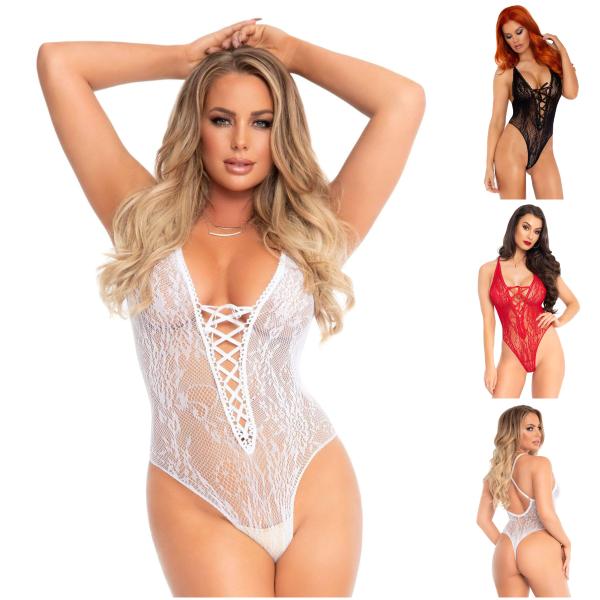 Teddy en Dentelle Florale - 89248 - Leg Avenue