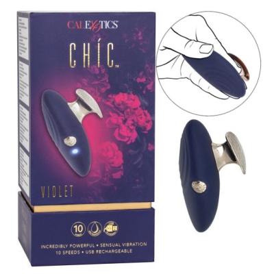 Violet - Chic - Doigt Vibrant Rechargeable - California Exotics (2)