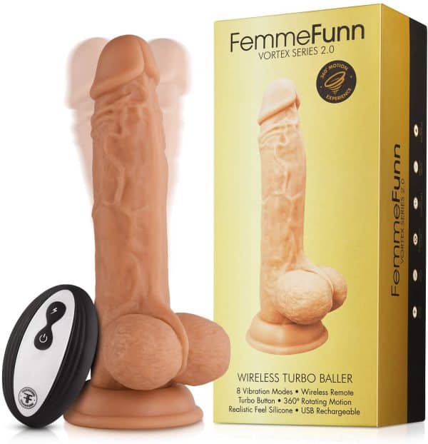 Wireless Turbo Baller - Vortex Series 2.0 - Vibrateur Réaliste Rechargeable -  FemmeFunn