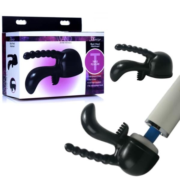 3Teeze - Black Wand Attachment - Accessoire Vibromasseur - Wand Essentials