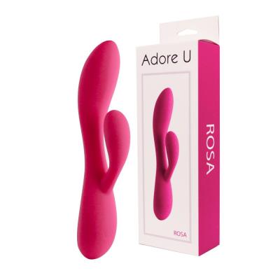 Rosa - Vibrateur Double Stimulation Rechargeable - Adore U