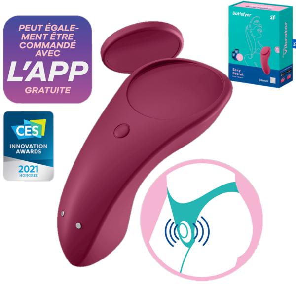 Sexy Secret - Panty Vibrator - Culotte Vibrante avec App - Satisfyer
