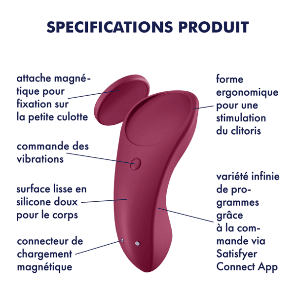 Sexy Secret - Panty Vibrator - Vibrateur pour Culotte avec App - Satisfyer – Image 3