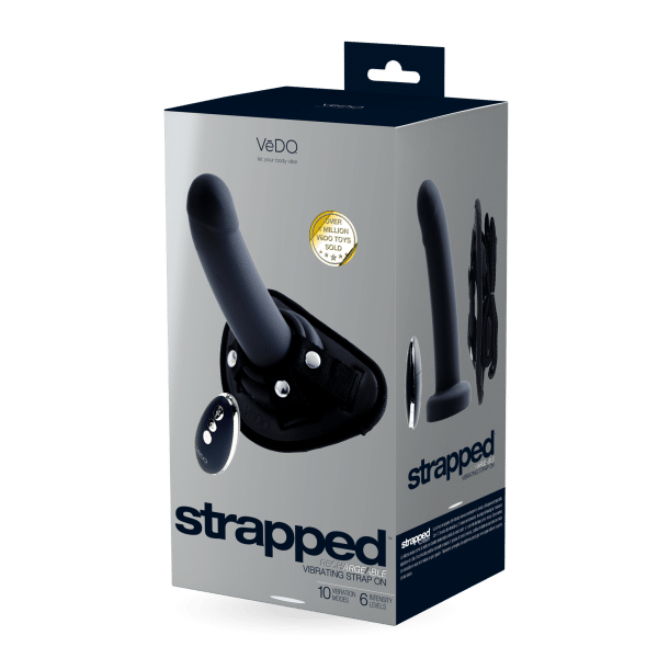 Strapped Rechargeable Vibrating Strap-On - Ensemble de Harnais - Vèdo – Image 2