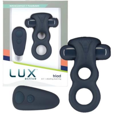 Triad - Anneau Vibrant Rechargeable à Distance - Lux Active