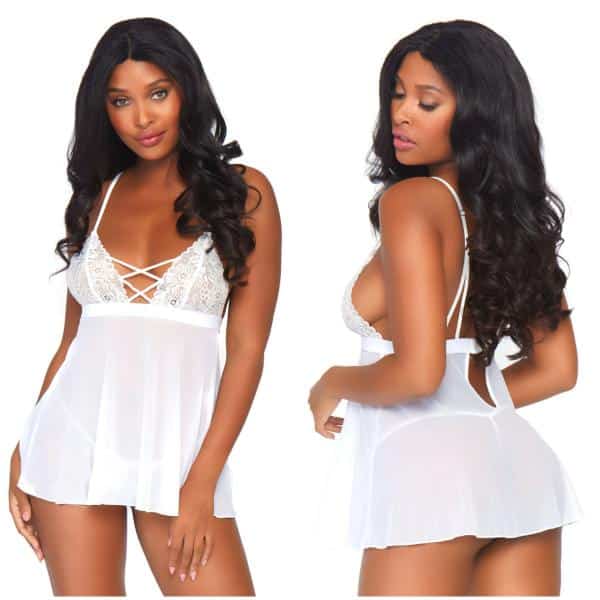 Babydoll et String - 81561 - Leg Avenue