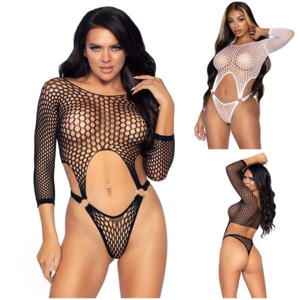 Body avec Bretelles à Manches Longues - 89289 - Leg Avenue