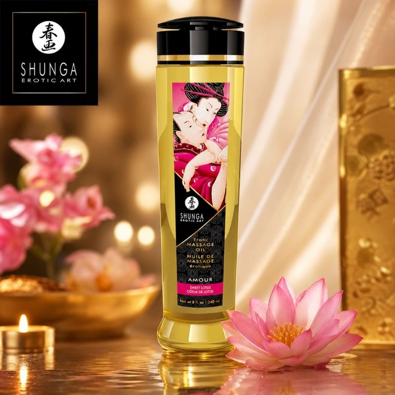 Élixir Caresse – Huile de Massage Érotique Shunga 240 ml