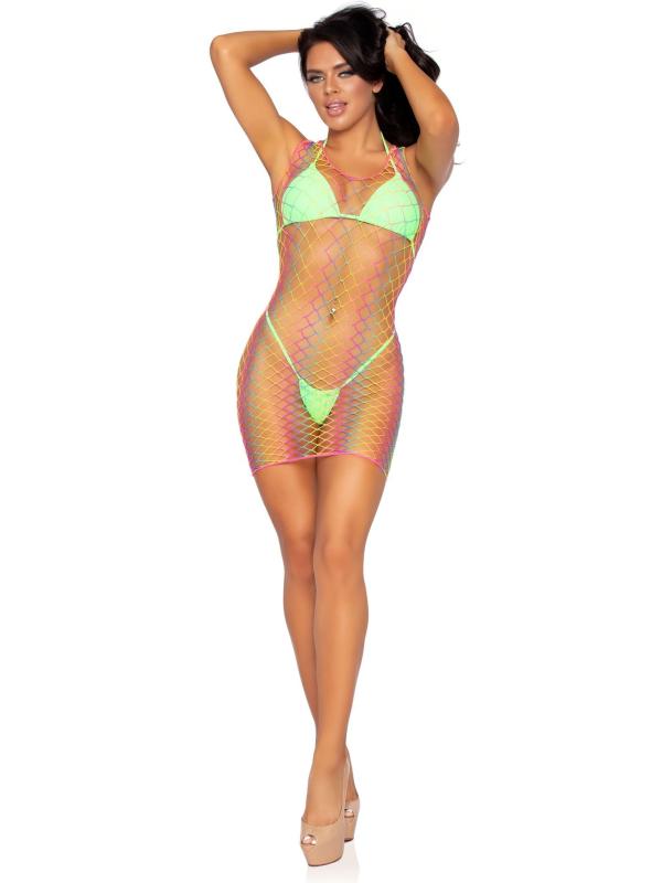 Mini-Robe en Filet Arc-en-Ciel - 86964 - Leg Avenue – Image 4