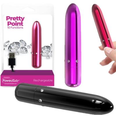 Pretty Point 10 Functions - Coco Vibrant Rechargeable - Power Bullet