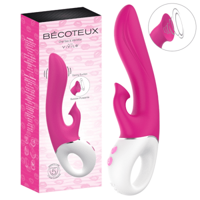 Bécoteux - Vibrateur Double Stimulation avec Succion - Vivilo