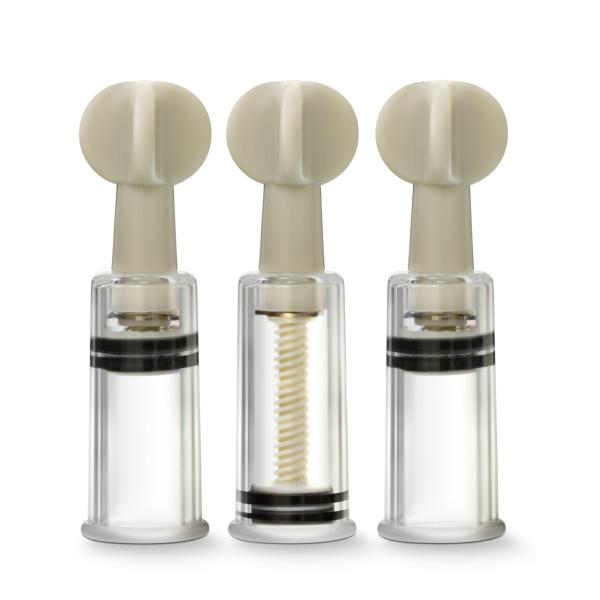 Clit and Nipple Twist Suckers - Temptasia - Ensemble de Cylindres d'Aspiration - Blush – Image 2