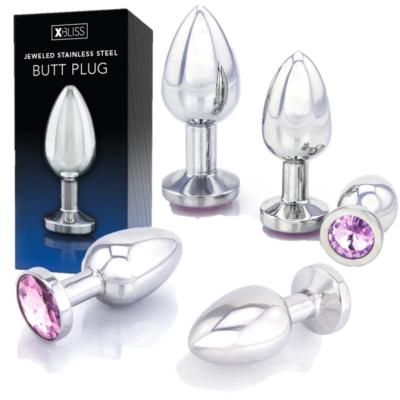 Jeweled Stainless Steel Butt Plug - Plug Anale avec Bijou - XBliss