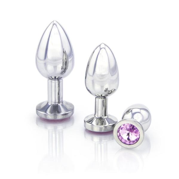Jeweled Stainless Steel Butt Plug - Plug Anale avec Bijou - XBliss – Image 2