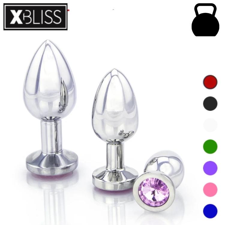 Jeweled Stainless Steel Butt Plug - XBliss