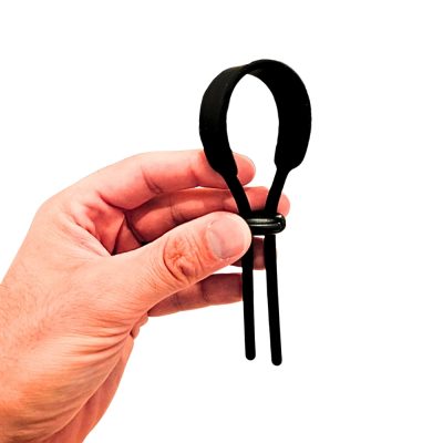 Lasso Ajustable Cock Loop en silicone avec billes coulissantes.